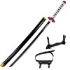 Generisch Épée Tomioka Giyuu Demon De Slayer Holz Katana Cosplay Giyuu Tomioka Giyuu Katana Schwert Arme Daccessoires dhall