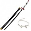 generisch Épée Tomioka Giyuu Demon De Slayer Holz Katana Cosplay Giyuu Tomioka Giyuu Katana Schwert Arme Daccessoires dhall