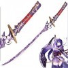 WOLWES Genshin Impact Cosplay Épée, Jeu Raiden Shogun Lame De Samouraï, Arme Couteau Modèle, pour Les Fans DAnime Cadeau De 