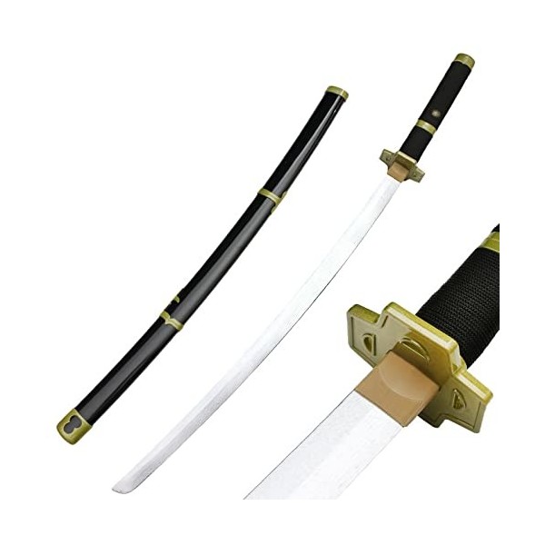 LLYLAY Katana Sword,Épée Demon Slayer en Bois,Anime Lovers,Accessoire Fait à la Main en Bois,Cadeau de Jeu Exquis,Swords pour