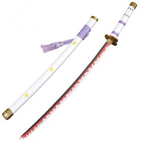 LLYLAY Katana Sword,Épée Demon Slayer en Bois,Anime Lovers,Accessoire Fait à la Main en Bois,Swords pour Anime Fans,Cadeau de