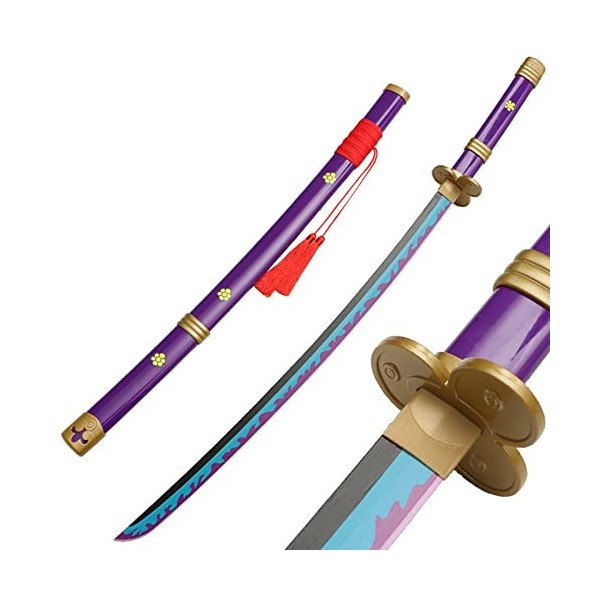 LLYLAY Katana Sword,Épée Demon Slayer en Bois,Anime Lovers,Accessoire Fait à la Main en Bois,Swords pour Anime Fans,épée en B