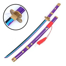 LLYLAY Katana Sword,Épée Demon Slayer en Bois,Anime Lovers,Accessoire Fait à la Main en Bois,Swords pour Anime Fans,épée en B