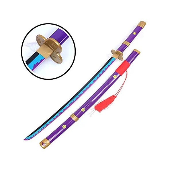 LLYLAY Katana Sword,Épée Demon Slayer en Bois,Anime Lovers,Accessoire Fait à la Main en Bois,Swords pour Anime Fans,épée en B