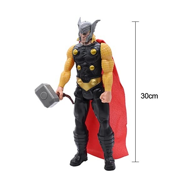 OBLRXM Thor Figure– Figurine Thor Titan Hero - 30 cm Modèle Statue Jouets Desktop Ornements, Figurine de Collection Thor, Jou