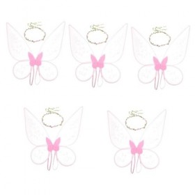 Toyvian 5 Ensembles DAccessoires De Bal Maquillage Bandeau Fille Bandeaux Filles Vêtements Papillons Costume Accessoire Prin