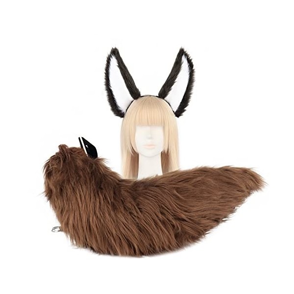 Simulation de main cos oreilles de renard oreilles danimaux en pelu...