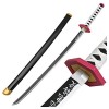 z&dw Wooden Sword Accessoires darmes Katana Anime Ninja Toys en Bois épée Les Amateurs danime cosplays Accessoires/Black / 