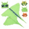 ibasenice 4 Ensembles Cape De Dinosaure Masque De Bébé Masques DAnimaux Vêtements Pour Bébés Costumes De Dinosaure Manteau C