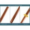 PSKSER Bokken en Bois darts Martiaux délite avec Poignée en Corde,Épées de samouraï,Accessoires dépée en Bois de Bambou,po