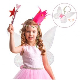 ibasenice 3 Ensembles De Cadeaux Pour Adolescentes Costume DAiles Vêtements Pour Enfants Accessoires De Costume De Papillons