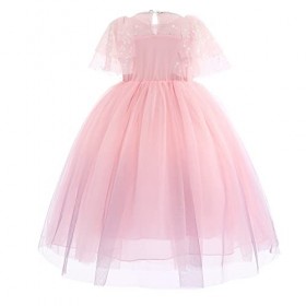 7PCS Filles Elsa Costume avec Accessoires Princesse Habillage Cosplay Ice Queen Fantaisie Robe Enfants Halloween Party Noël C