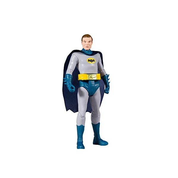 McFarlane Toys, DC Multiverse, Figurine DC Retro 12,7 cm DC Batman Non masquée avec Mot daction Bubbles, Figurine TV DC Retr