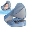 Piscine pour Bébé avec Auvent Protection Solaire UPF50+,Pas Daccessoires Piscine À Boucle Sécurité Amovible pour Bébé 3 À 24