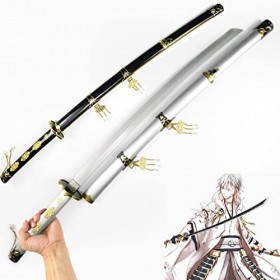 NIANXINN Lame de Tueur de Démons, Épée de Samouraï En Bois, Modèle DArme Katanas, Pour Les Amateurs DAnime, Accessoires de 
