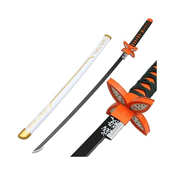 z&dw Demon Slayer Blade Cos Samurai Wooden Sword Prop Arme Modèle Katana pour Les Accessoires darmes Anime Ninja épée Toys/W