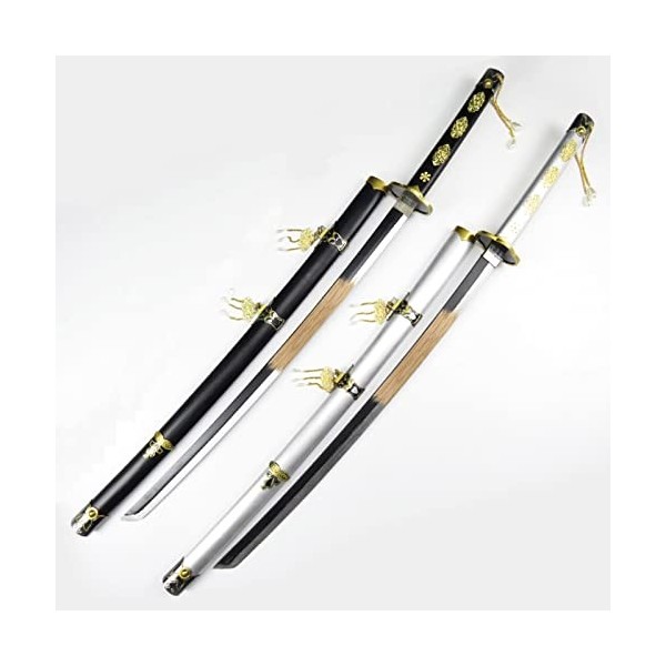 NIANXINN Lame de Tueur de Démons, Épée de Samouraï En Bois, Modèle DArme Katanas, Pour Les Amateurs DAnime, Accessoires de 