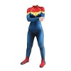 MYYLY Surprendre Capitaine Fille Body Super-héros Cosplay Combinaison Jouets Jeux Zentai Halloween Carnaval Fête Noël Costume