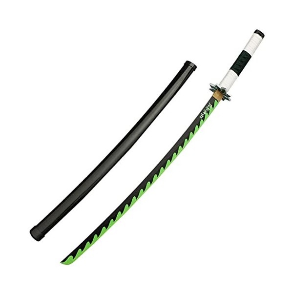 Générique Fait à la Main Cosplay Katana Épée en Bois Arme Jouets Accessoires Longue Épée de Samouraï Robuste Facile à Utilise