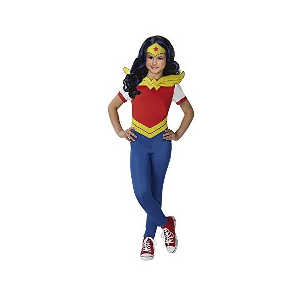 Super Hero Girls Déguisement de Wonder Woman et perruque M