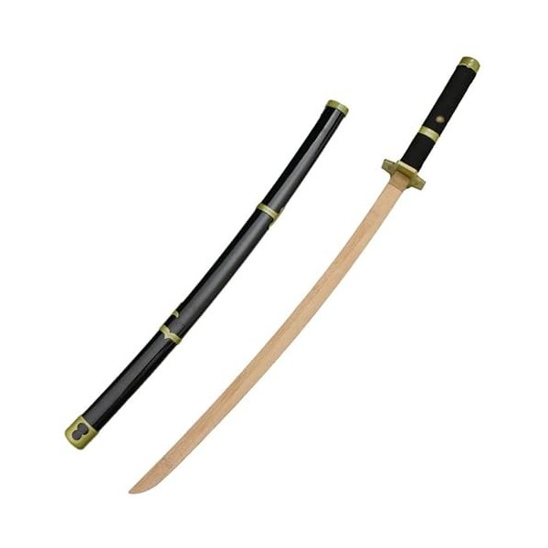 LLYLAY Katana Sword,Épée Demon Slayer en Bois,Anime Lovers,Accessoire Fait à la Main en Bois,Cadeau de Jeu Exquis,Swords pour