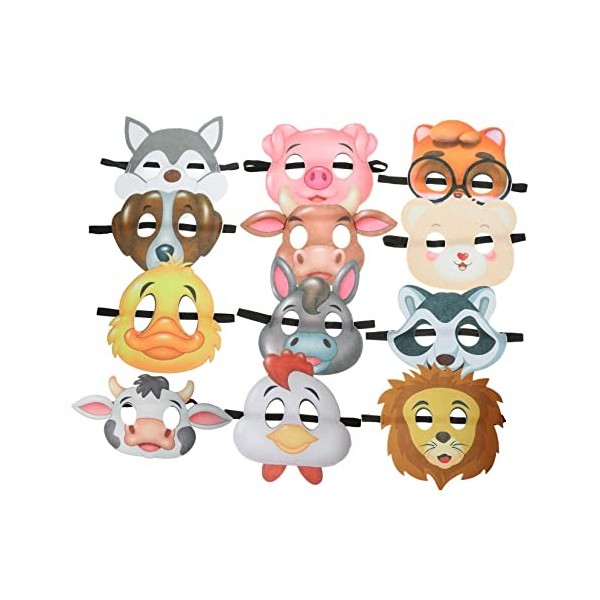 NUOBESTY 48 Pcs Filles Zoo Accessoires Cadeau Adorable Caresser Anniversaire Ferme Enfants Robe Nouveauté Conception Faveurs 