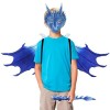 Gidenfly dragon dHalloween - dragon - Accessoire cosplay dHalloween Dragon Face Wing Tail Cosplay pour mascara/fête dHallo