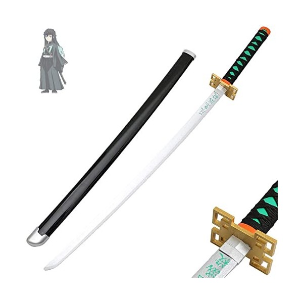 Gaiev Tokitou Muichirou Cosplay Katanas Blade Demon Slayer Anime Sword,76cm/104cm Prop modèle darme pour Jouet Couteau,Acces