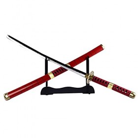 KAXO Katana Avec Gaine, Slayer Cosplay Sword Arme de Jouet DÉpée, Accessoires DArme En Bois, Deux Morceaux