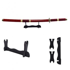 KAXO Katana Avec Gaine, Slayer Cosplay Sword Arme de Jouet DÉpée, Accessoires DArme En Bois, Deux Morceaux