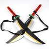 WXJP 80 Cm Épée Cosplay Demon Slayer Lame Katana Uzui Tengen Machette Jouet pour Enfants Épée De Samouraï ModèLe DArme Acces
