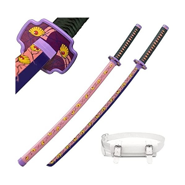 Katana Demon Slayer Katana En Bois,Sabre Japonais Avec Fourreau Armes Et Collection Daccessoires De Lame De Bambou Danime J