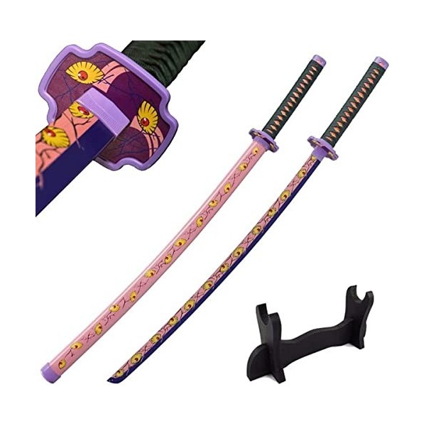 Katana Demon Slayer Katana En Bois,Sabre Japonais Avec Fourreau Armes Et Collection Daccessoires De Lame De Bambou Danime J