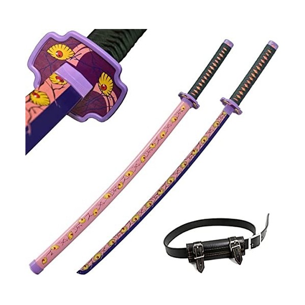 Katana Demon Slayer Katana En Bois,Sabre Japonais Avec Fourreau Armes Et Collection Daccessoires De Lame De Bambou Danime J