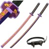 Katana Demon Slayer Katana En Bois,Sabre Japonais Avec Fourreau Armes Et Collection Daccessoires De Lame De Bambou Danime J