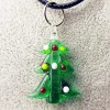 HUANSUN 6 pièces au Chalumeau Verre Arbre Figurine Pendentif Miniature Beaux Ornements Collier Bricolage Accessoires, Vert ar