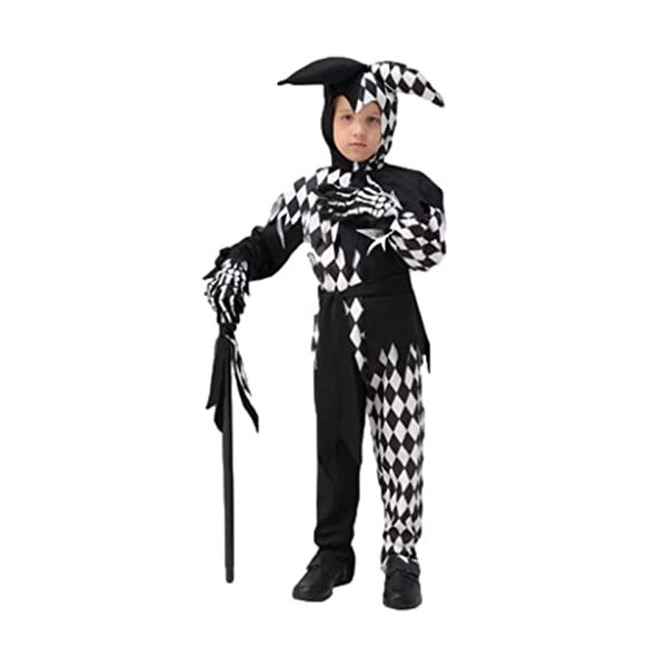 thoran 4 Pcs Clown dhalloween - Costumes Clown Enfants pour Garçons,Accessoires Clown maléfique, Costumes dhalloween pour E