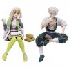 UZSXHJ Demo Slaye Figurine,2PCS Anime Demo Slaye en PVC Anime Action Model Demo Slaye Cadeau danniversaire Statues de Figuri