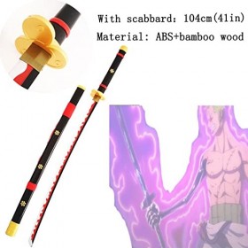 NIANXINN Anime Cosplay Épées En Bois, Accessoire DArme À Lame Katanas, Jouet DArme Décorative, Katana Japonais Fait À La Ma