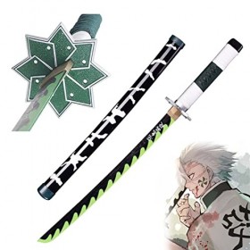 Uvency Anime Cosplay Accessoires Katana Slayer En Bois Enfants Jouet Épée Ninja, Anime Fan Arme Prop Épée En Bois, Convient A