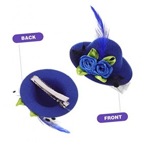 ERINGOGO 120 Pièces Accessoires Pour Cheveux Mini Chapeaux De Poupée Fantaisie Chapeaux De Fête De Thé Pour Les Filles Chapea