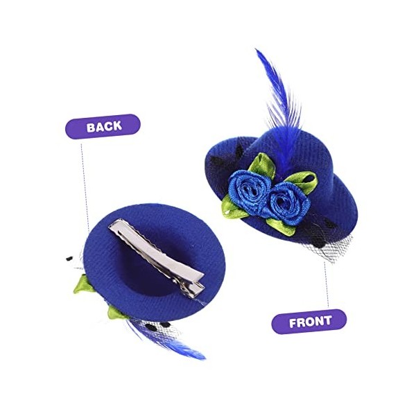 ERINGOGO 120 Pièces Accessoires Pour Cheveux Mini Chapeaux De Poupée Fantaisie Chapeaux De Fête De Thé Pour Les Filles Chapea