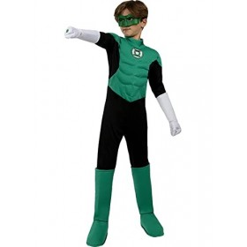 Funidelia | Déguisement Green Lantern pour garçon Super héros, DC Comics, Green Lantern - Déguisement pour Enfant et accessoi