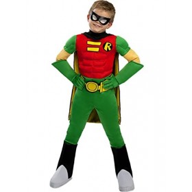 Funidelia | Déguisement Robin pour garçon Boy Wonder, Super héros, DC Comics - Déguisement pour Enfant et accessoires pour Ha