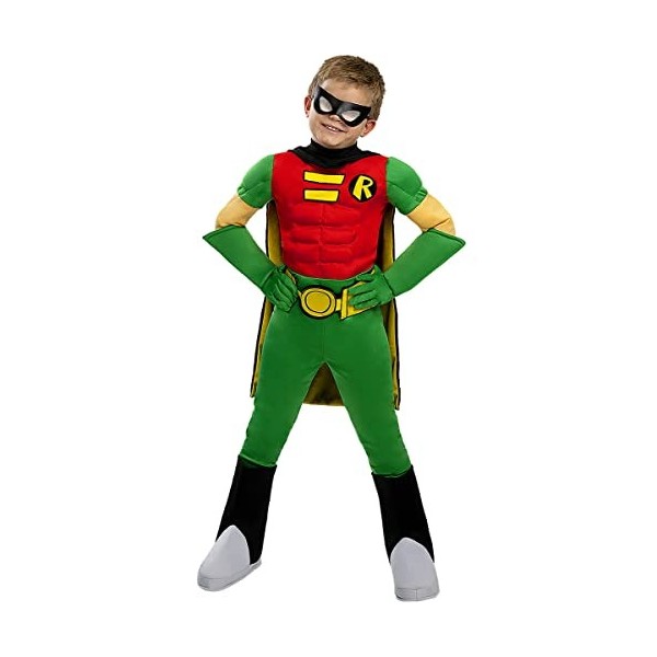 Funidelia | Déguisement Robin pour garçon Boy Wonder, Super héros, DC Comics - Déguisement pour Enfant et accessoires pour Ha