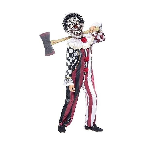 Costume Halloween Clown Tueur Pour Enfant - Effrayant, Plusieurs Tailles, Parfait Pour Les Fêtes