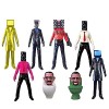 Hovaa Skibidi Toilet Figures and Camera Man Figures, Skibidi Toilet Figures Set 6/8/9 Pcs, Titan Speakerman TV Man Figures Sp