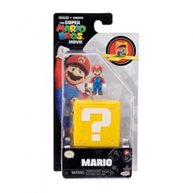The Super Mario Bros. Movie Crapaud avec bloc de questions 3,25 cm Mini figurine