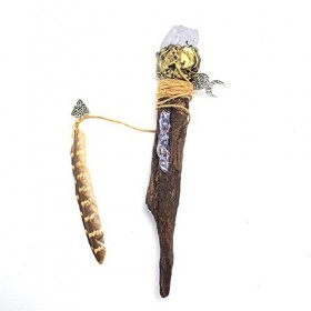 Simple polymer Baguette magique fabriquée à la main en cristal blanc pour professeur - Pour travaux manuels, moulage, cosplay