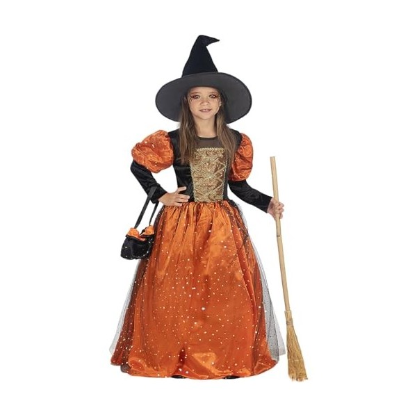 Funidelia | Déguisement sorcière Premium pour fille Sorcières, Magiciens, Halloween, Horreur - Déguisement pour enfant et acc